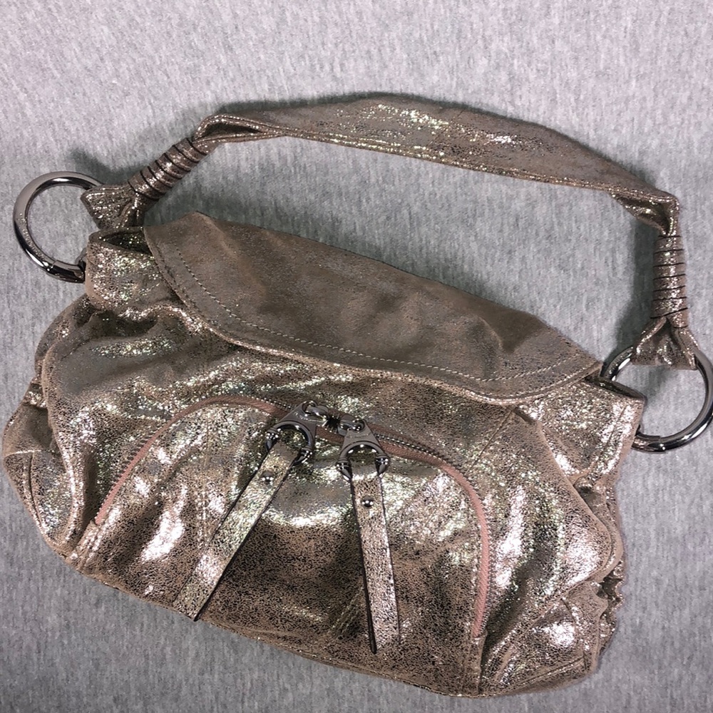 *NWOT* B. Makowsky Copper Glitter Shoulder Bag
